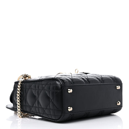 Christian Dior Lambskin Cannage Mini Lady Dior Black 4 of 10