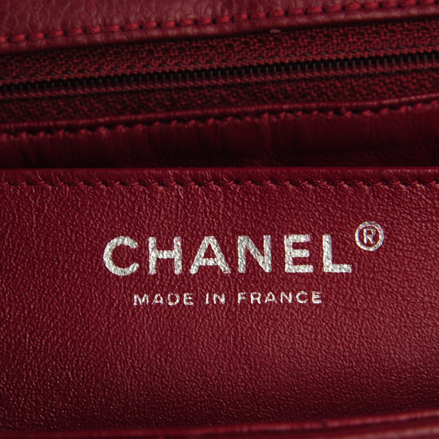 Chanel Caviar Maxi Single Flap Dark Red 6 of 9