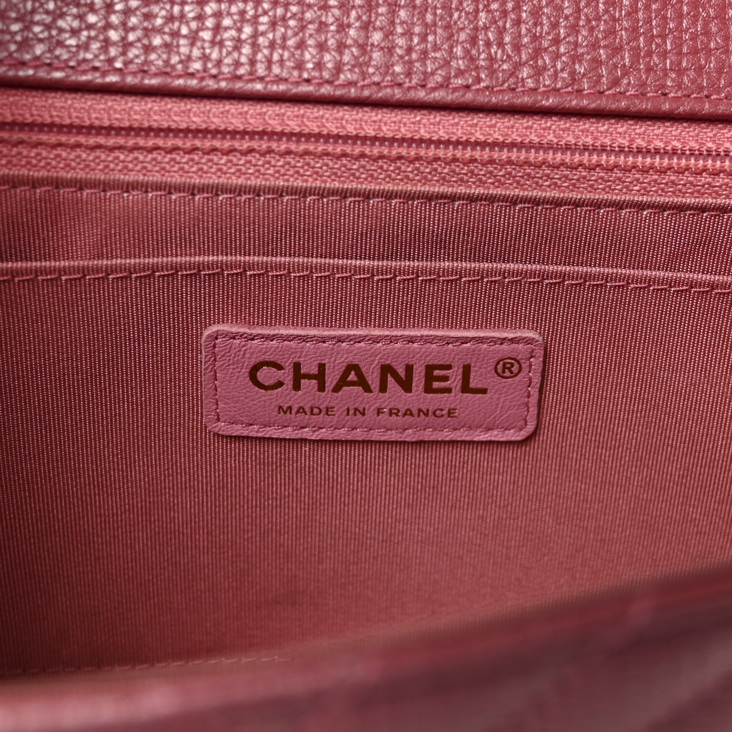 Chanel Metallic Calfskin Chevron Quilted Small Statement Flap Pink 6 of 10