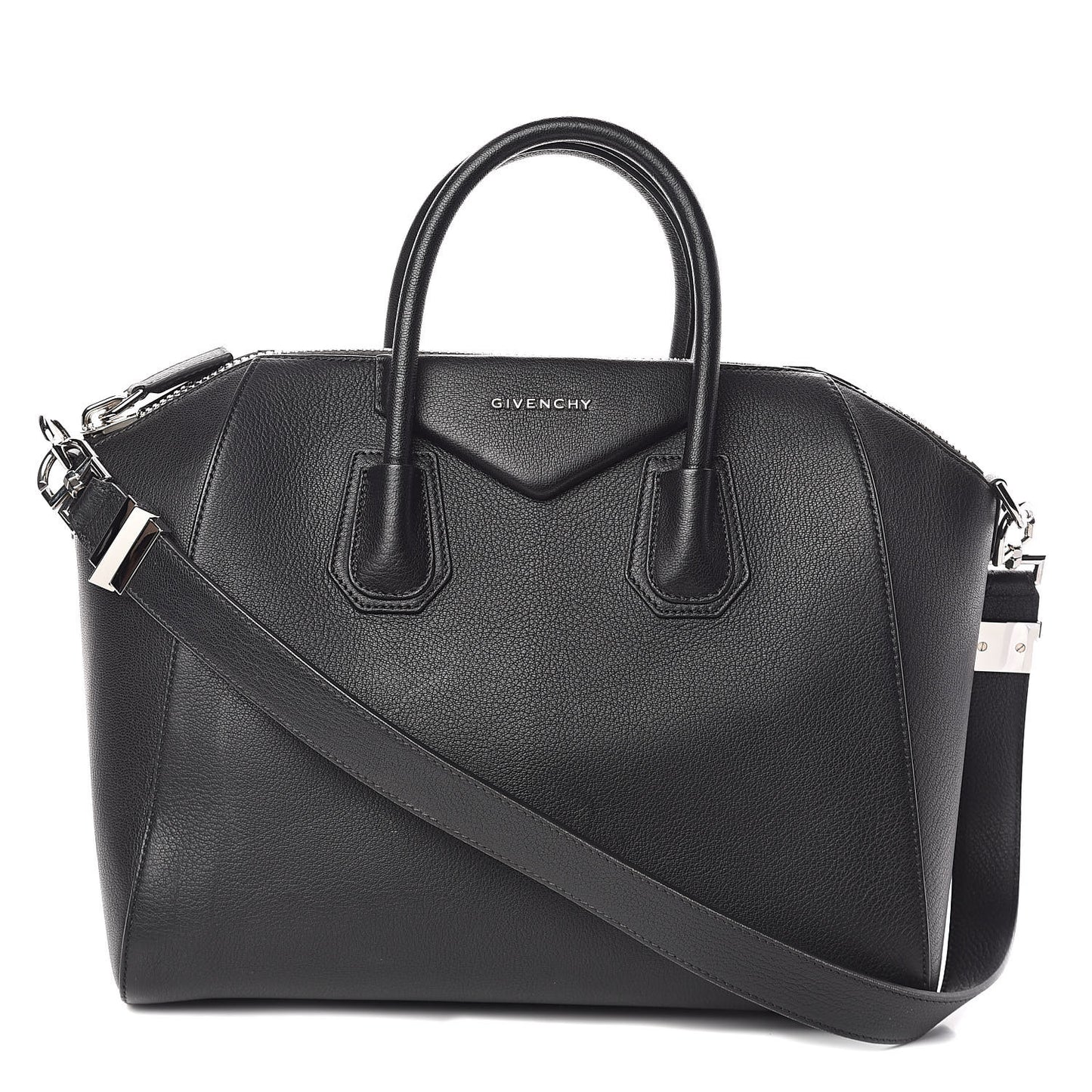 Sugar Goatskin Medium Antigona Black