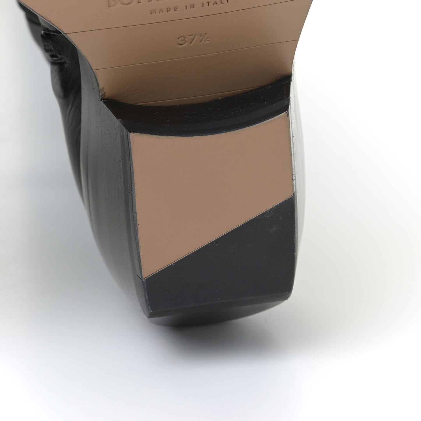 Calfskin Nappa Lean Over The Knee Boots 37.5 Black