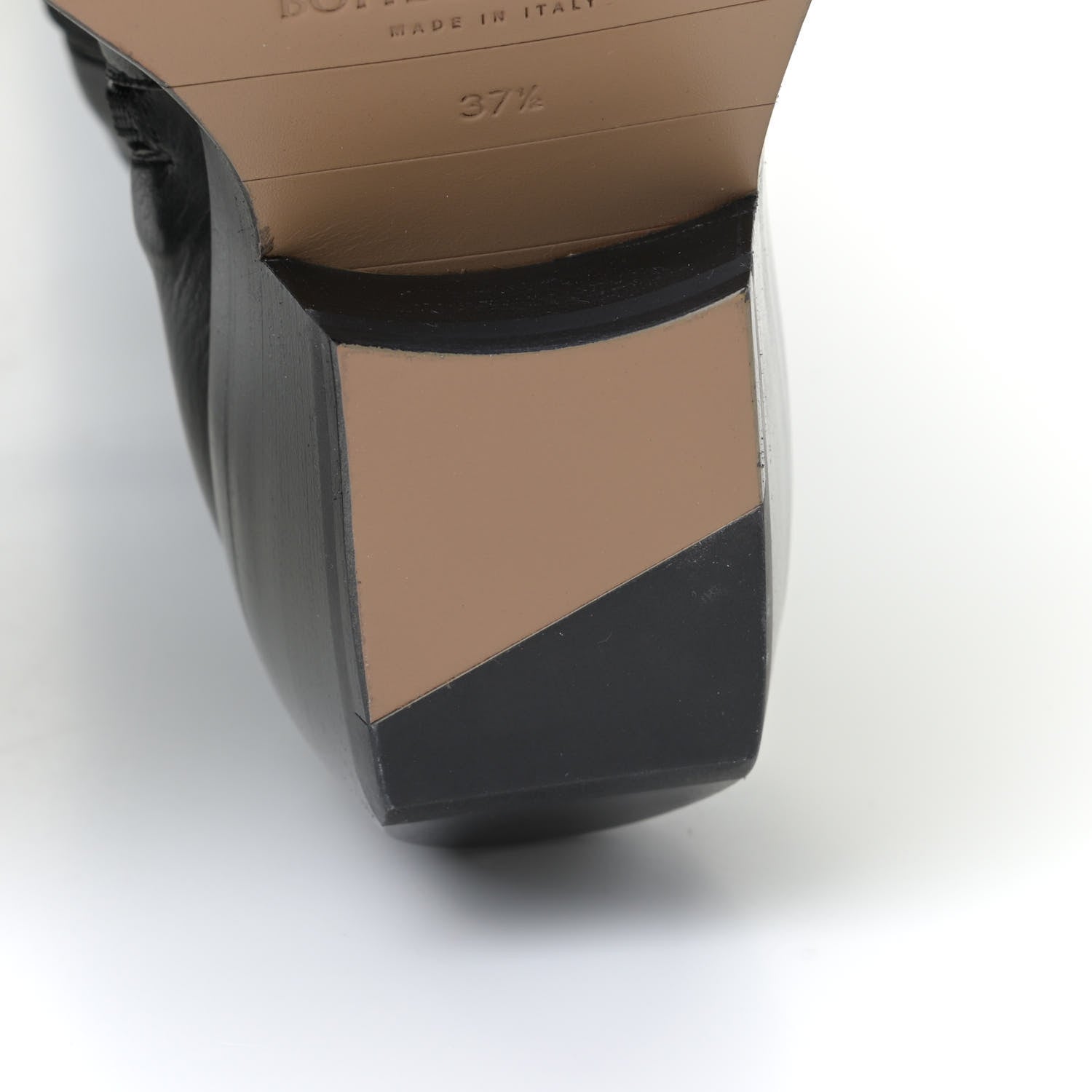Bottega Veneta Calfskin Nappa Lean Over The Knee Boots 37.5 Black 10 of 12
