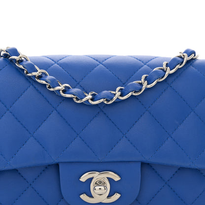 Chanel Lambskin Quilted Mini Rectangular Flap Royal Blue 8 of 11