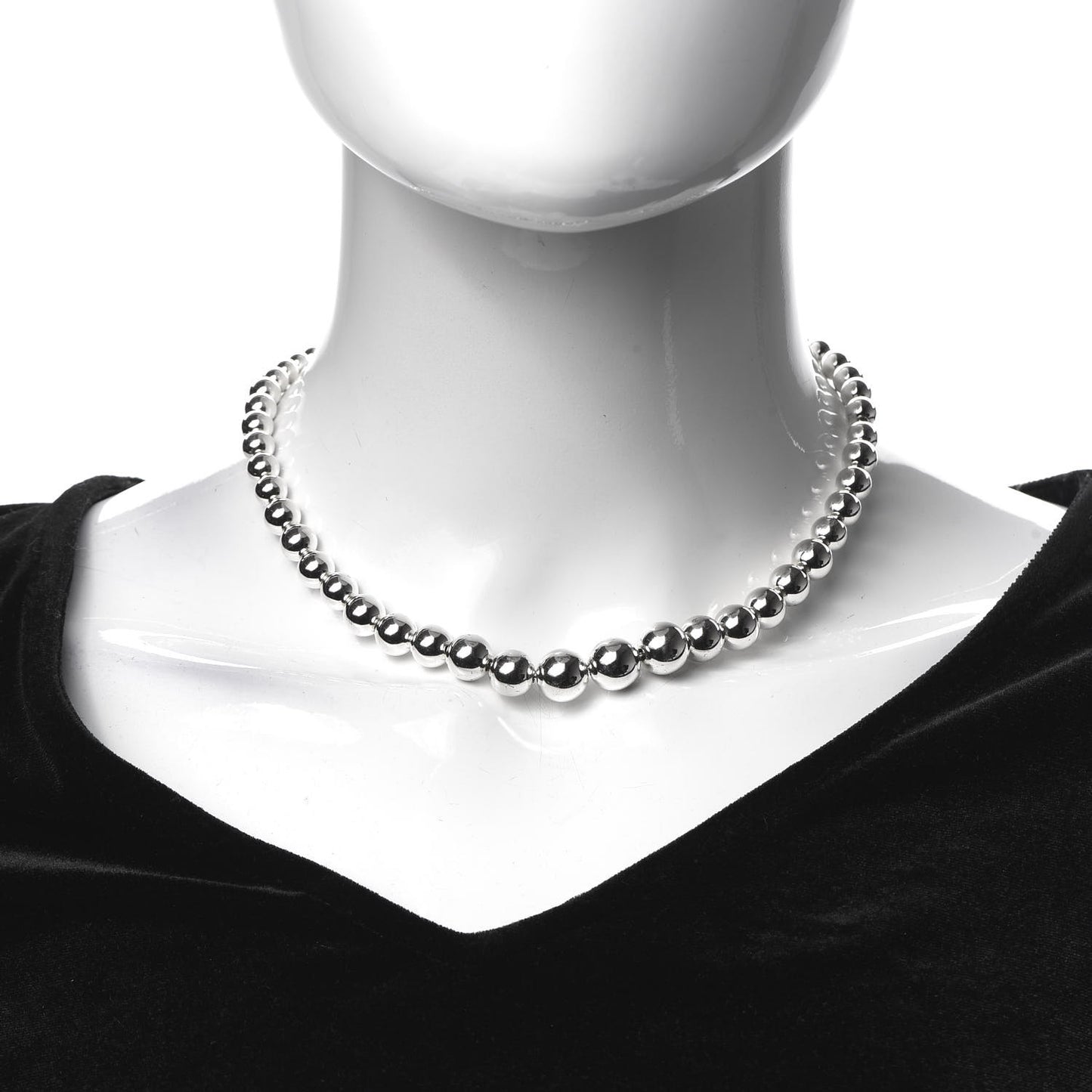 Sterling Silver HardWear Graduated Ball Necklace