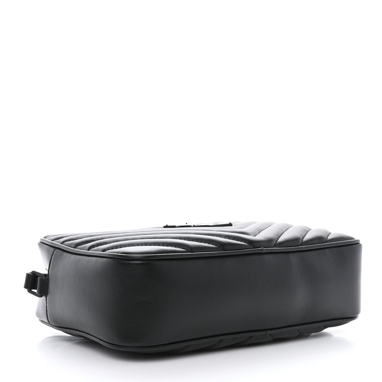 Saint Laurent Calfskin Matelasse Monogram Monochrome Lou Camera Bag Black 4 of 11
