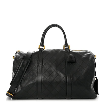 Chanel Calfskin Stitched Duffel Bag Black 1 of 12