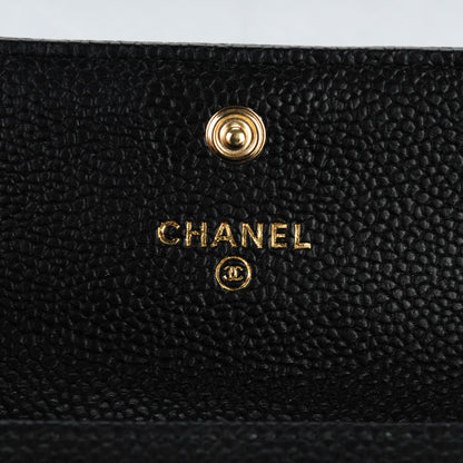 Chanel Caviar Quilted Boy Flap Card Holder Black 5 of 8
