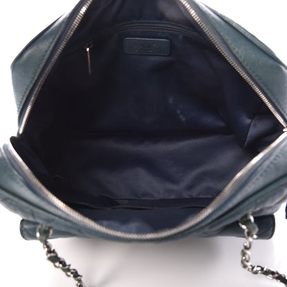 Chanel Caviar Quilted Large Paradoxal Camera Case Turquoise 5 of 20