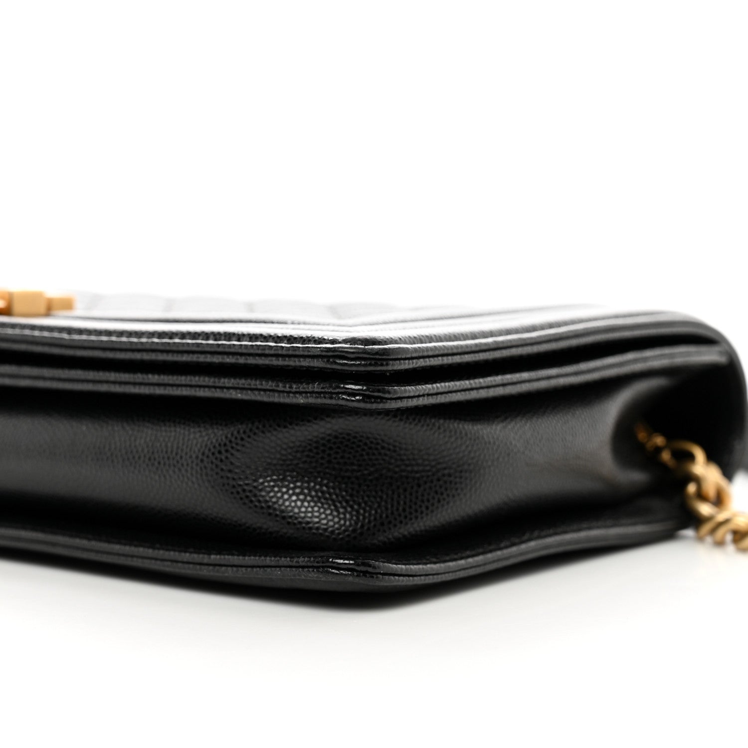 Chanel Caviar Quilted Boy Clutch With Removable Chain Black 10 of 10