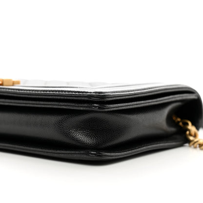 Chanel Caviar Quilted Boy Clutch With Removable Chain Black 10 of 10
