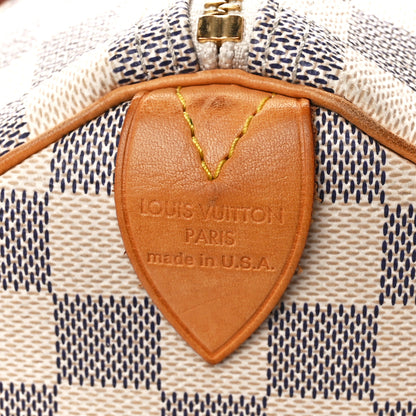Louis Vuitton Damier Azur Speedy 30 9 of 13