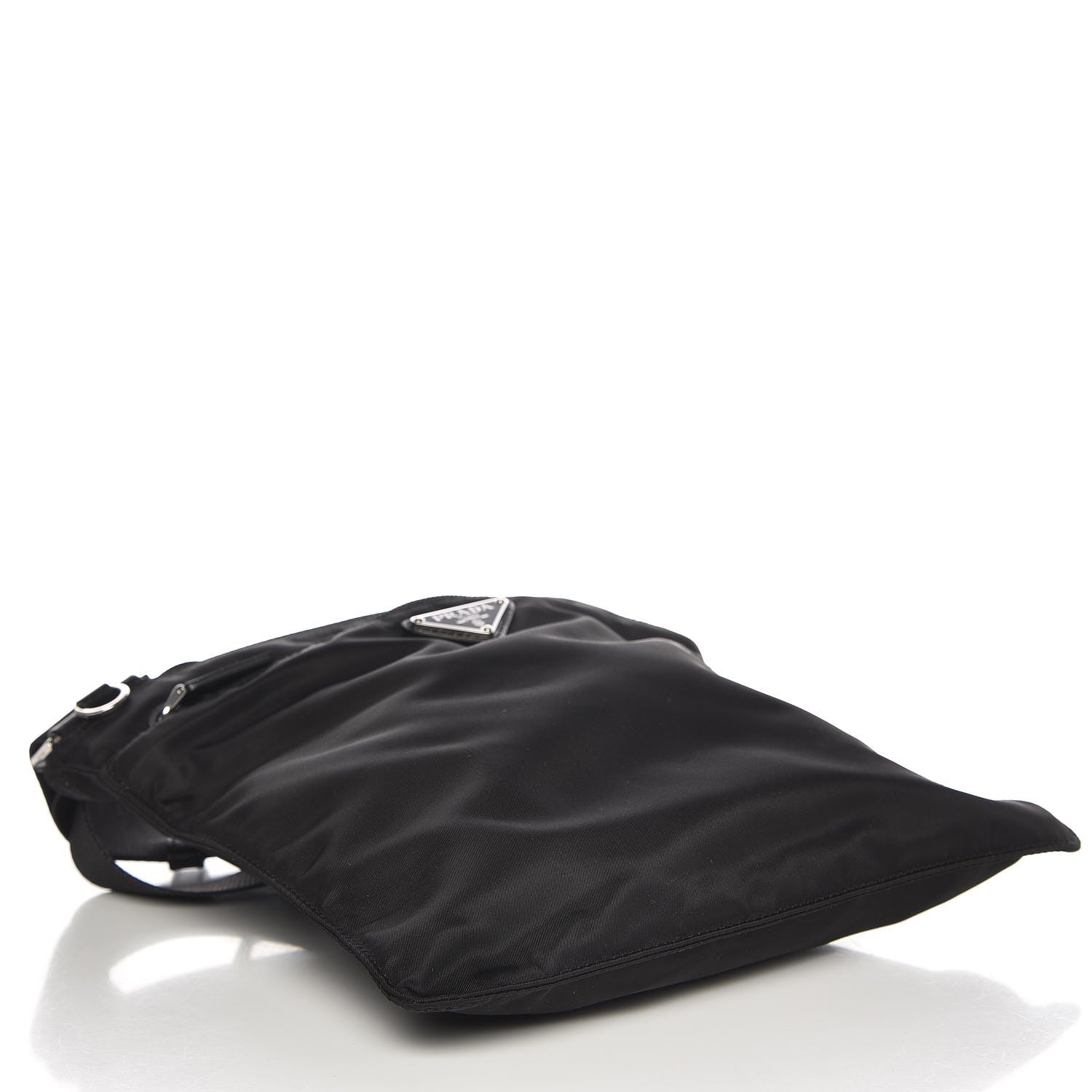 Prada Nylon Vela Small Flat Messenger Bag Black 4 of 11