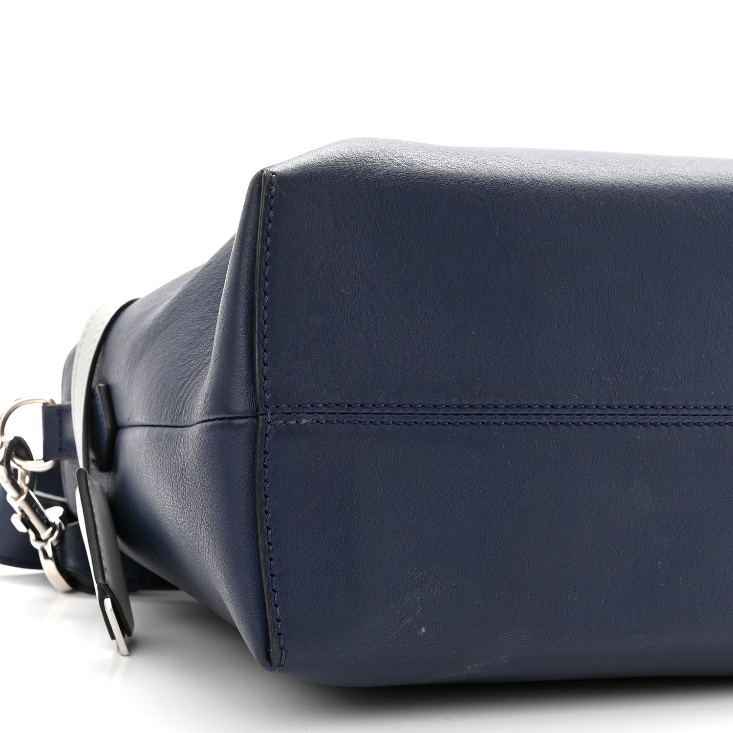Fendi Vitello Dolce 4 Color Medium By The Way Boston Bag Blueberry Perla Multicolor 10 of 11