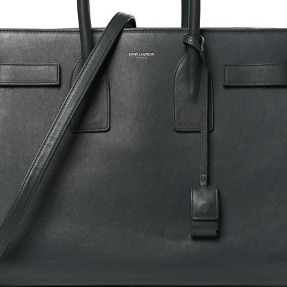 Saint Laurent Calfskin Small Sac De Jour Dark Green 8 of 10