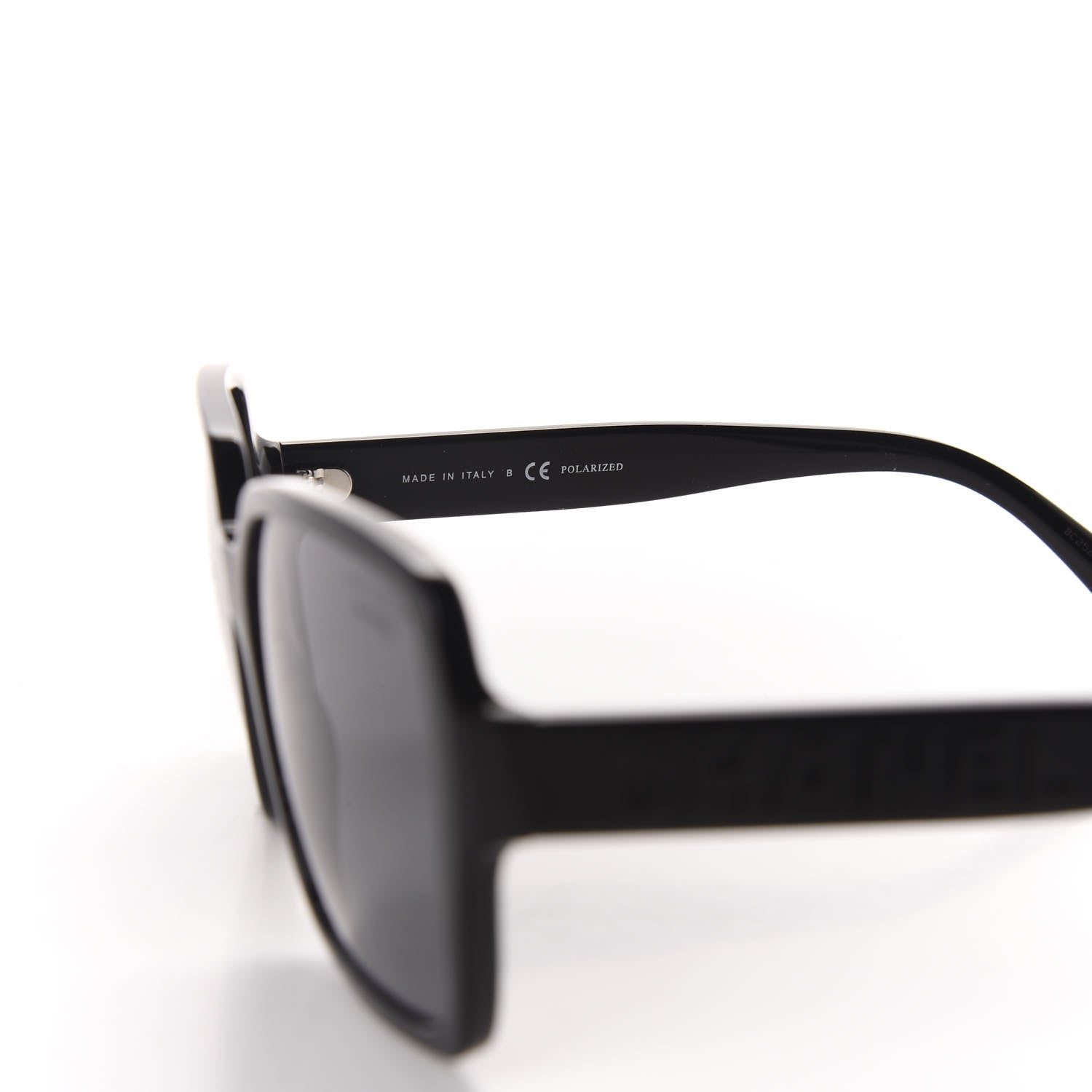 Chanel Acetate Polarized Square Sunglasses 5408 Black 5 of 8