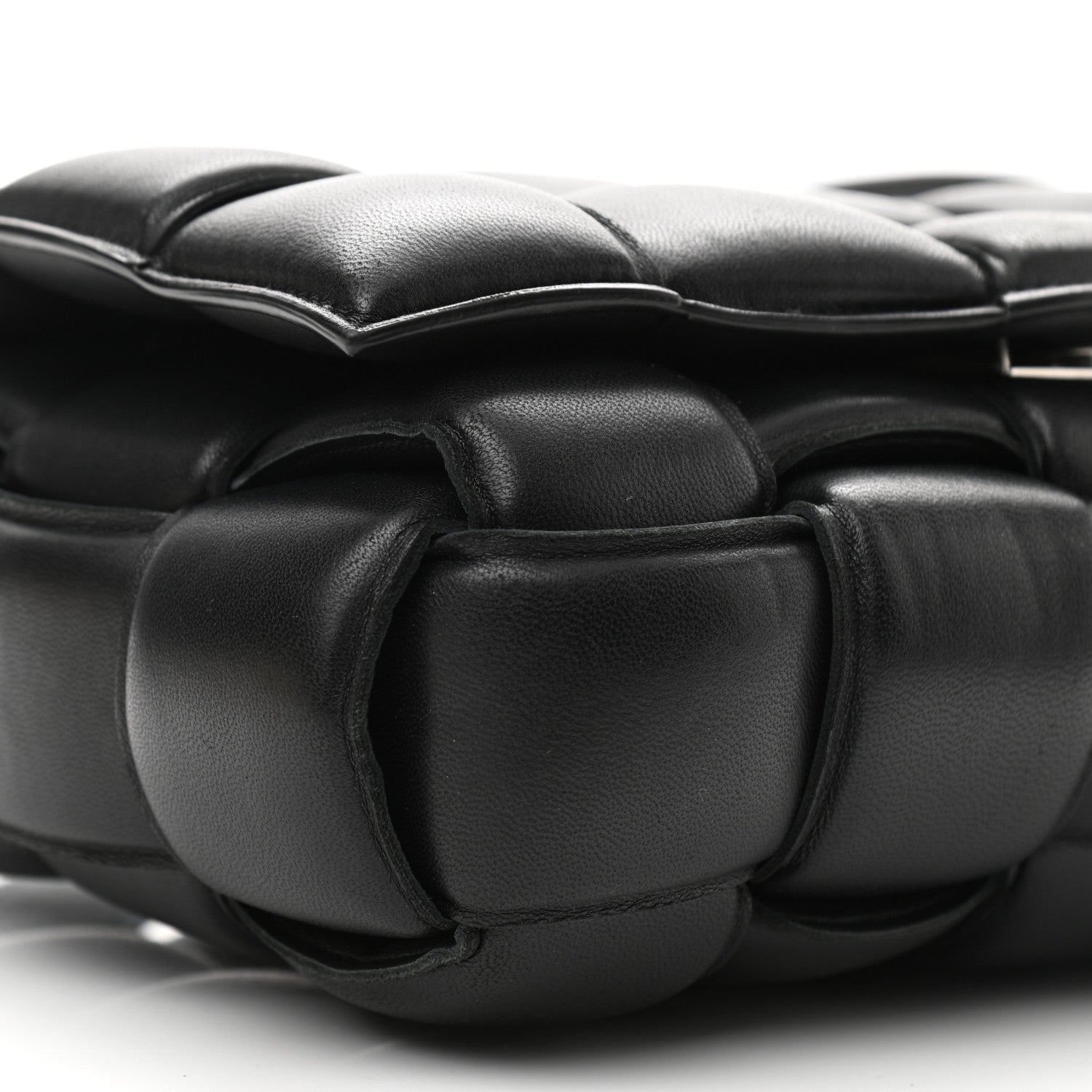 Bottega Veneta Nappa Maxi Intreccio Padded Cassette Crossbody Bag Black 8 of 11