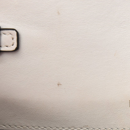 Prada Saffiano City Calf Cahier Belt Bag White Black 9 of 9