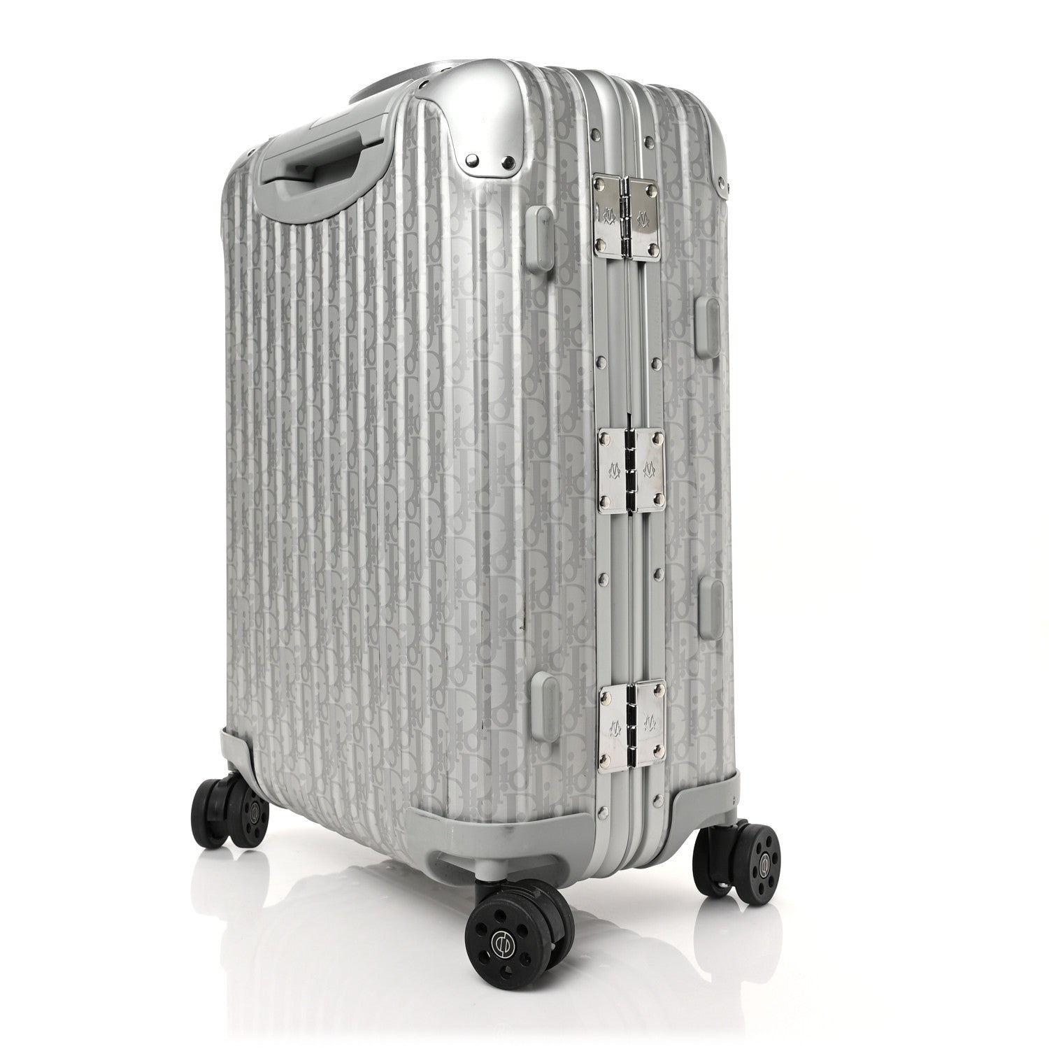 Christian Dior X RIMOWA Aluminum Gradient Cabin Luggage Silver 7 of 9