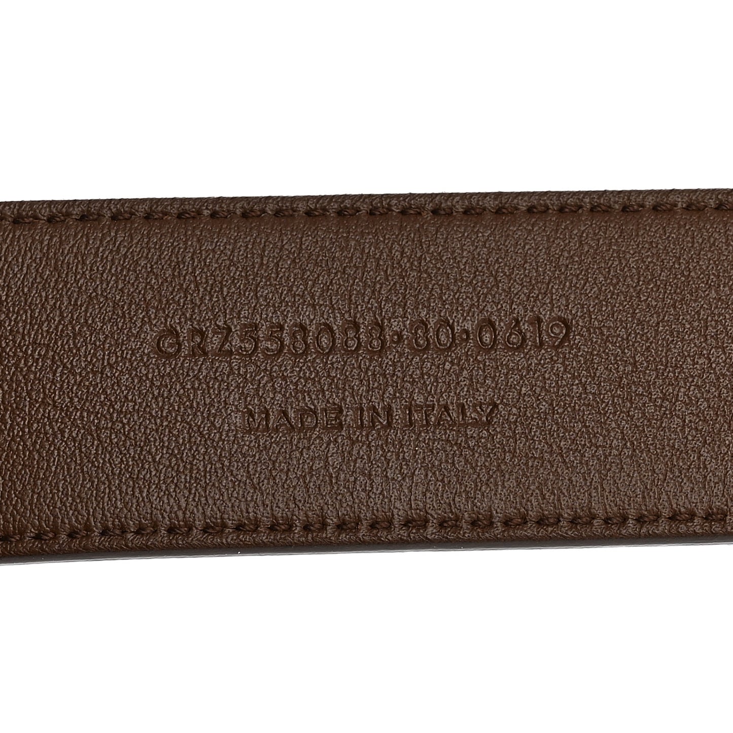 Smooth Calfskin Monogram Square Buckle Belt 80 32 Brown