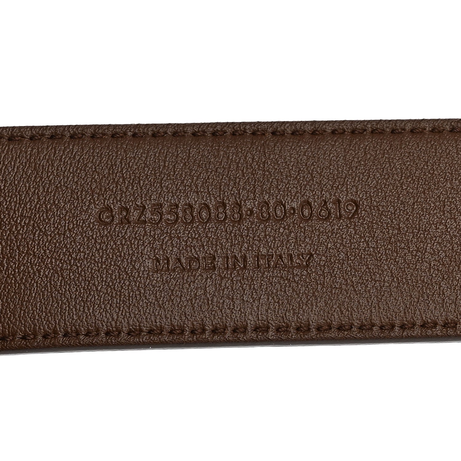 Saint Laurent Smooth Calfskin Monogram Square Buckle Belt 80 32 Brown 4 of 6