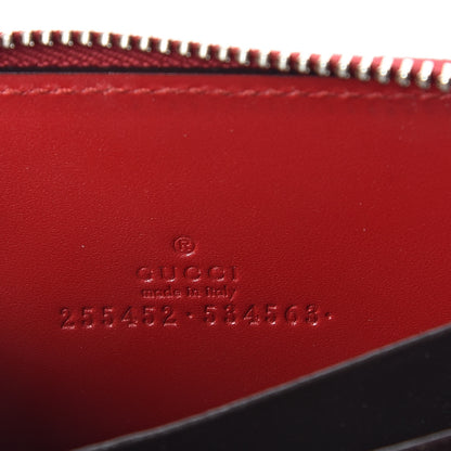 Gucci Guccissima Zip Around Card Case Red 6 of 7