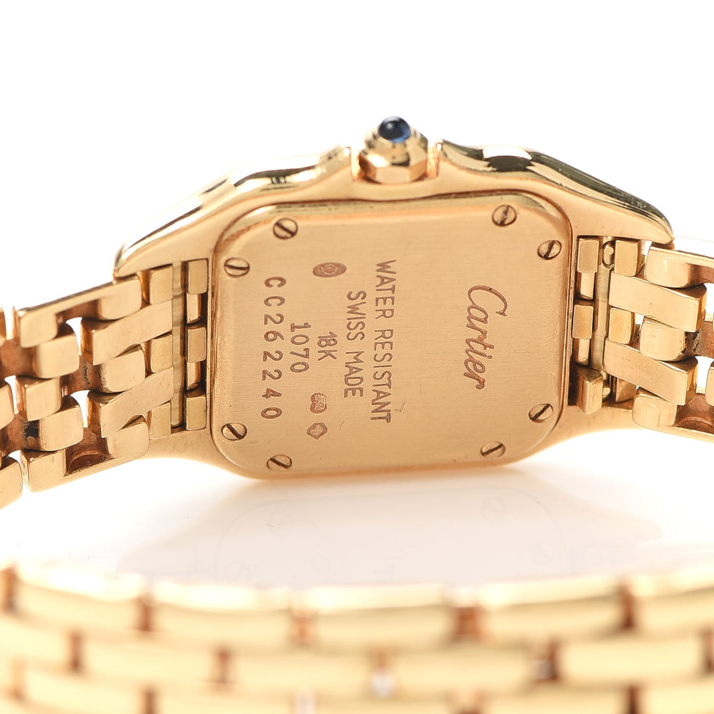 18K Yellow Gold 22mm Panthere Quartz Watch