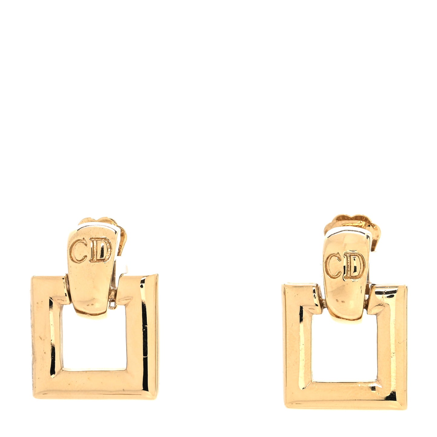 Enamel Crystal Interchangeable Earrings Gold