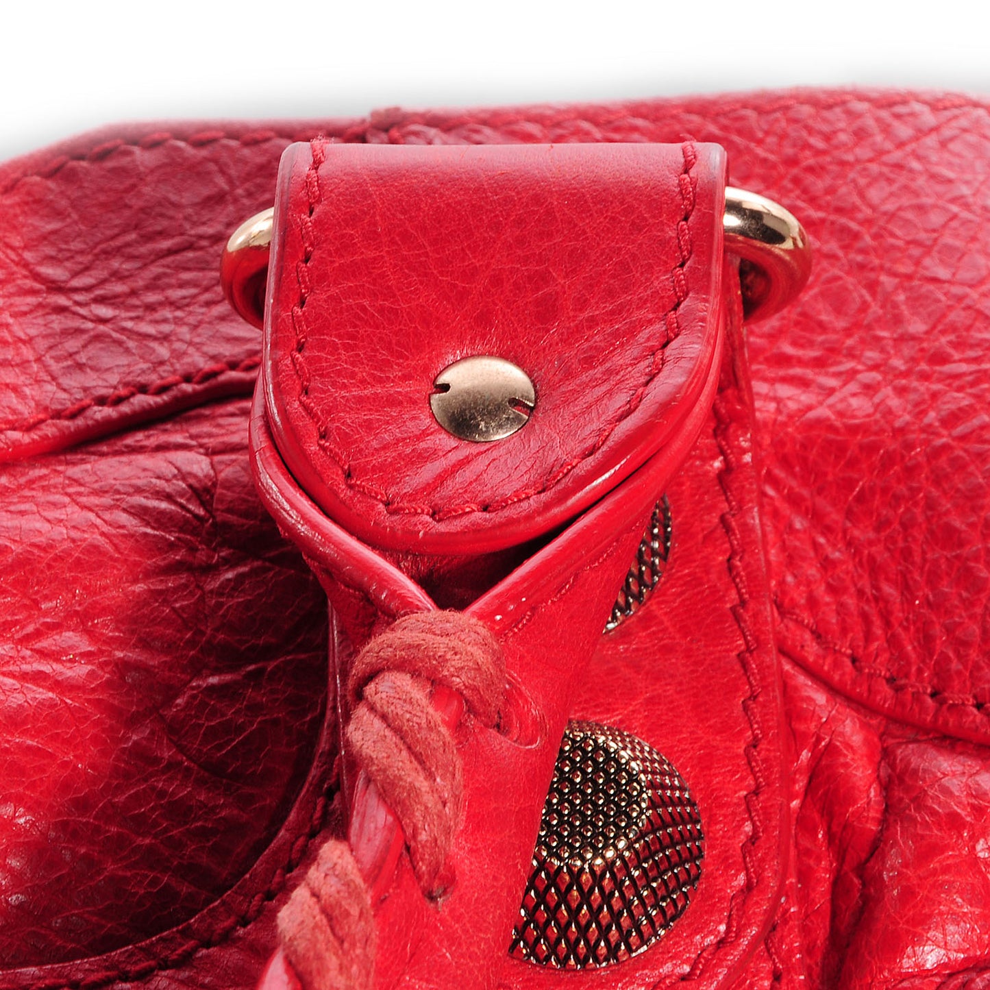 Agneau Giant 21 Rose Gold Hardware City Rouge Coquelicot