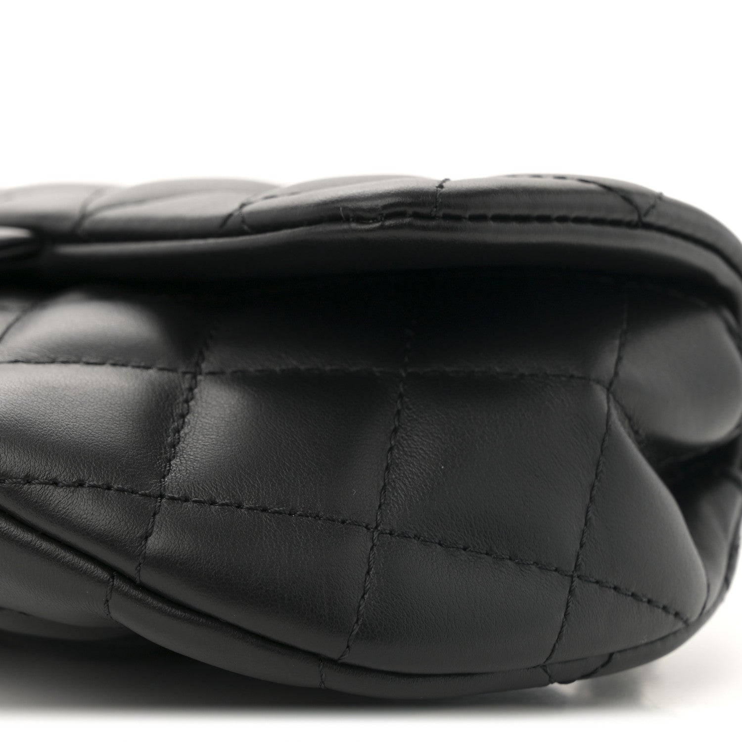 Chanel Calfskin Quilted CC Uniform Flap Belt Bag Black 10 of 10