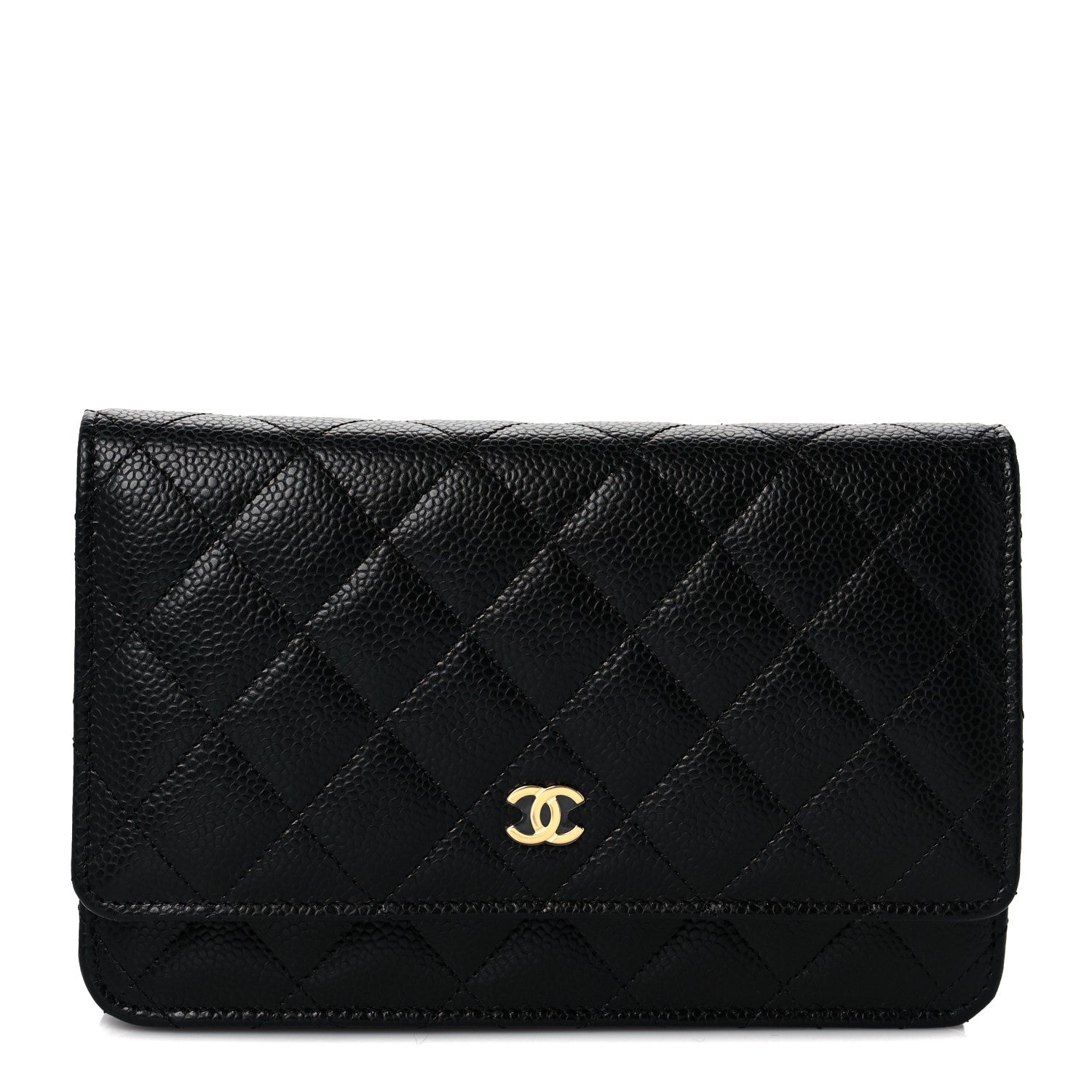 Chanel Caviar Quilted Wallet On Chain WOC Black 1 of 10