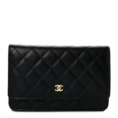 Chanel Caviar Quilted Wallet On Chain WOC Black 1 of 10