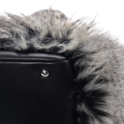 Chanel Calfskin Fantasy Fur Shopper Tote Black 12 of 13