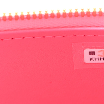 Chanel Lambskin Enamel Quilted Small Coco Hearts Vanity Case With Chain Pink 8 of 12