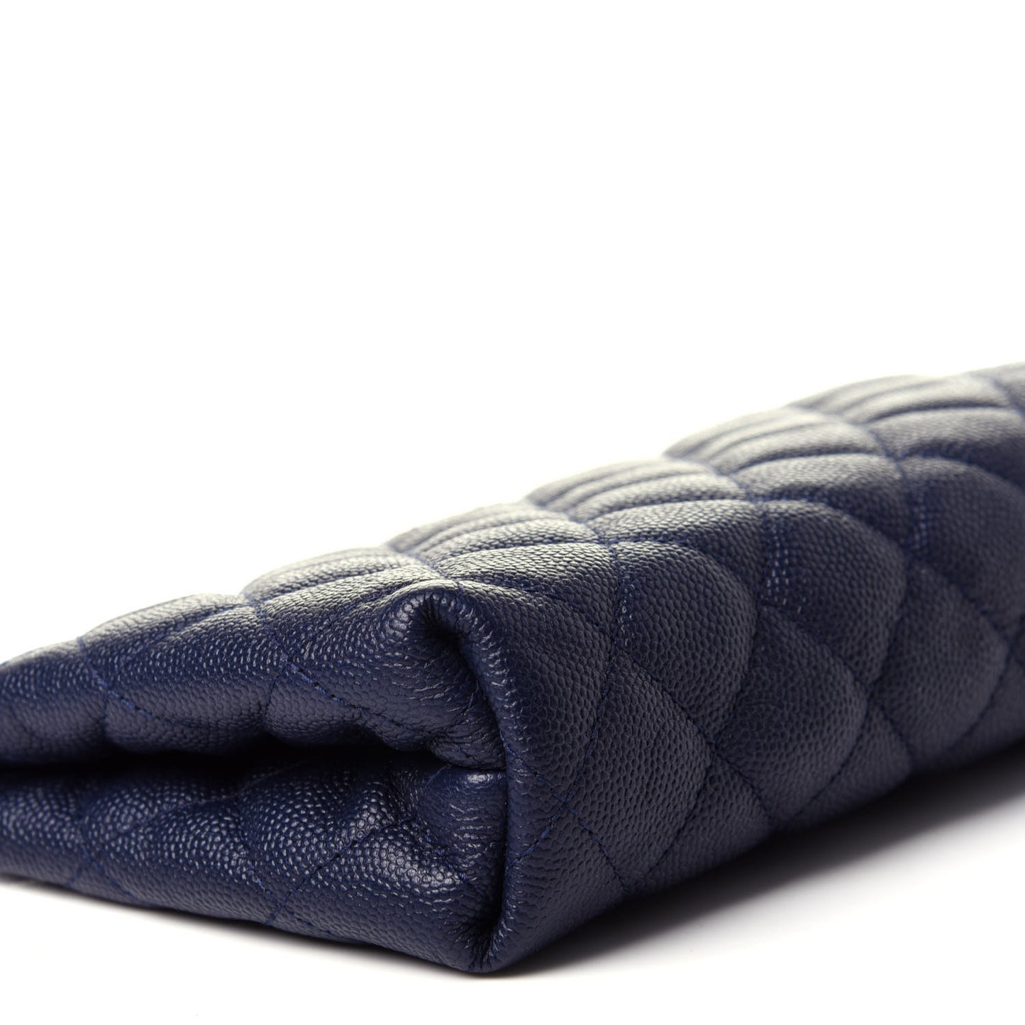 Caviar Quilted Small Pouch Navy
