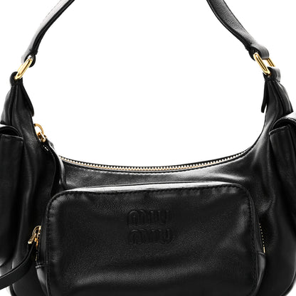 Miu Miu Nappa Multi Pocket Hobo Black 7 of 9