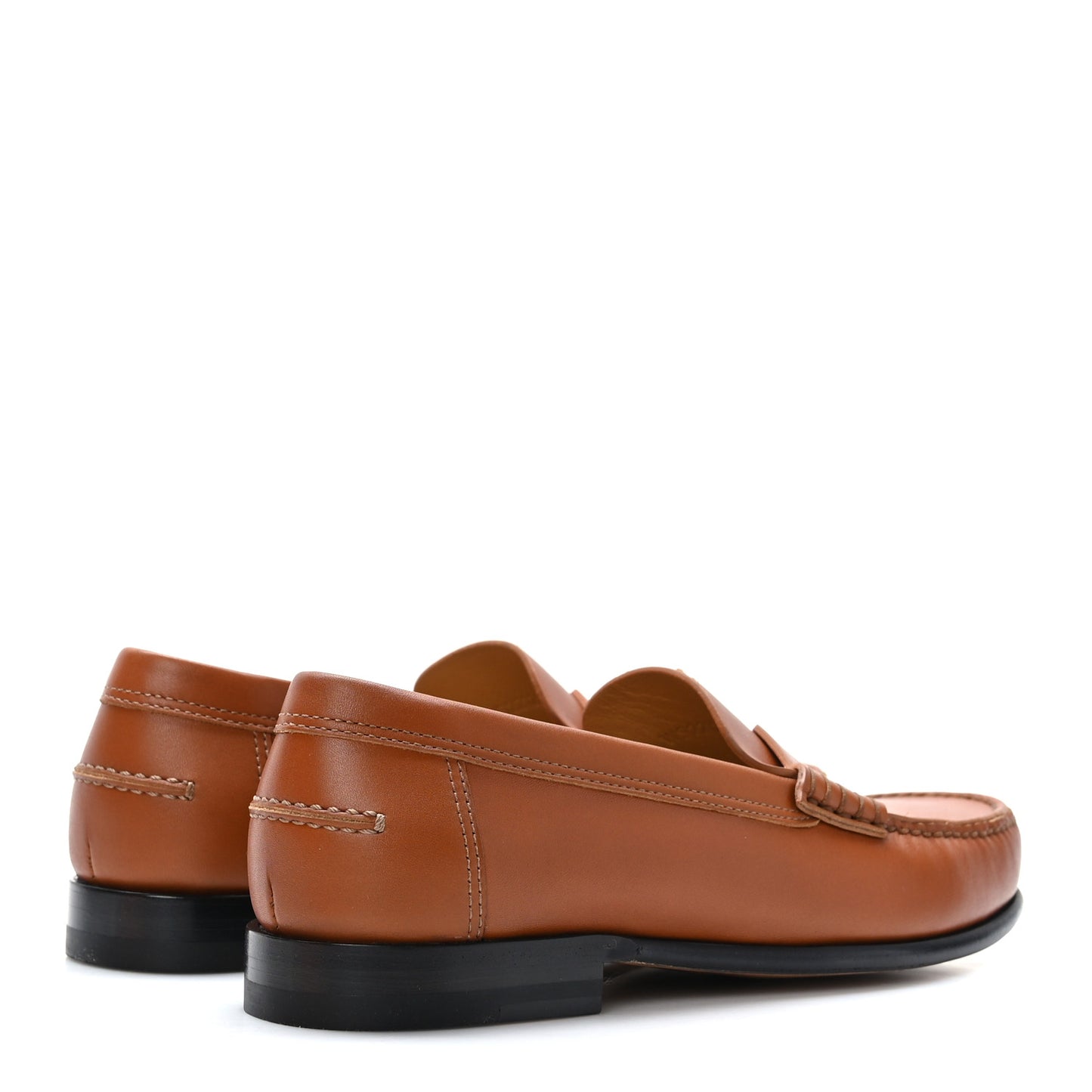 Calfskin Womens Kennedy Loafers 37 Naturel