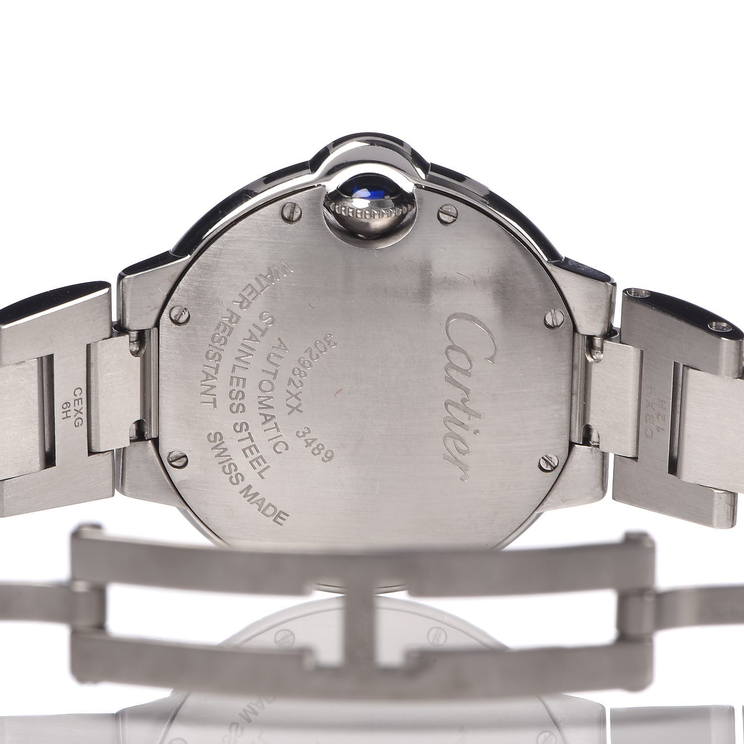 Cartier Stainless Steel 33mm Ballon Bleu De Automatic Watch Pink 6 of 7