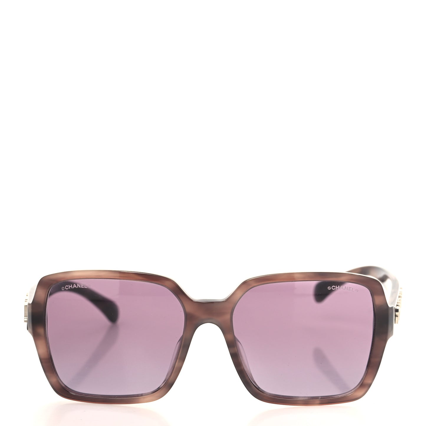 Acetate Polarized Square Sunglasses 5408-A Purple