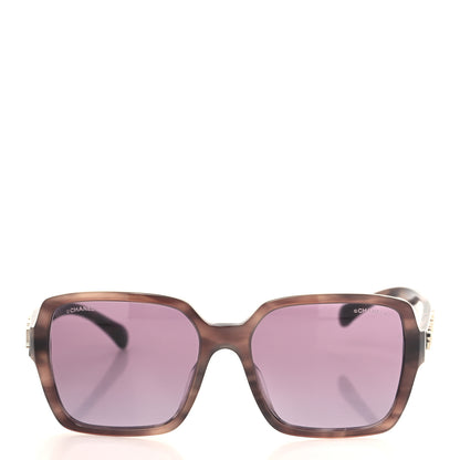 Chanel Acetate Polarized Square Sunglasses 5408-A Purple 2 of 8