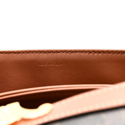 Celine Triomphe Canvas Calfskin Medium Triomphe Bag Tan 8 of 11