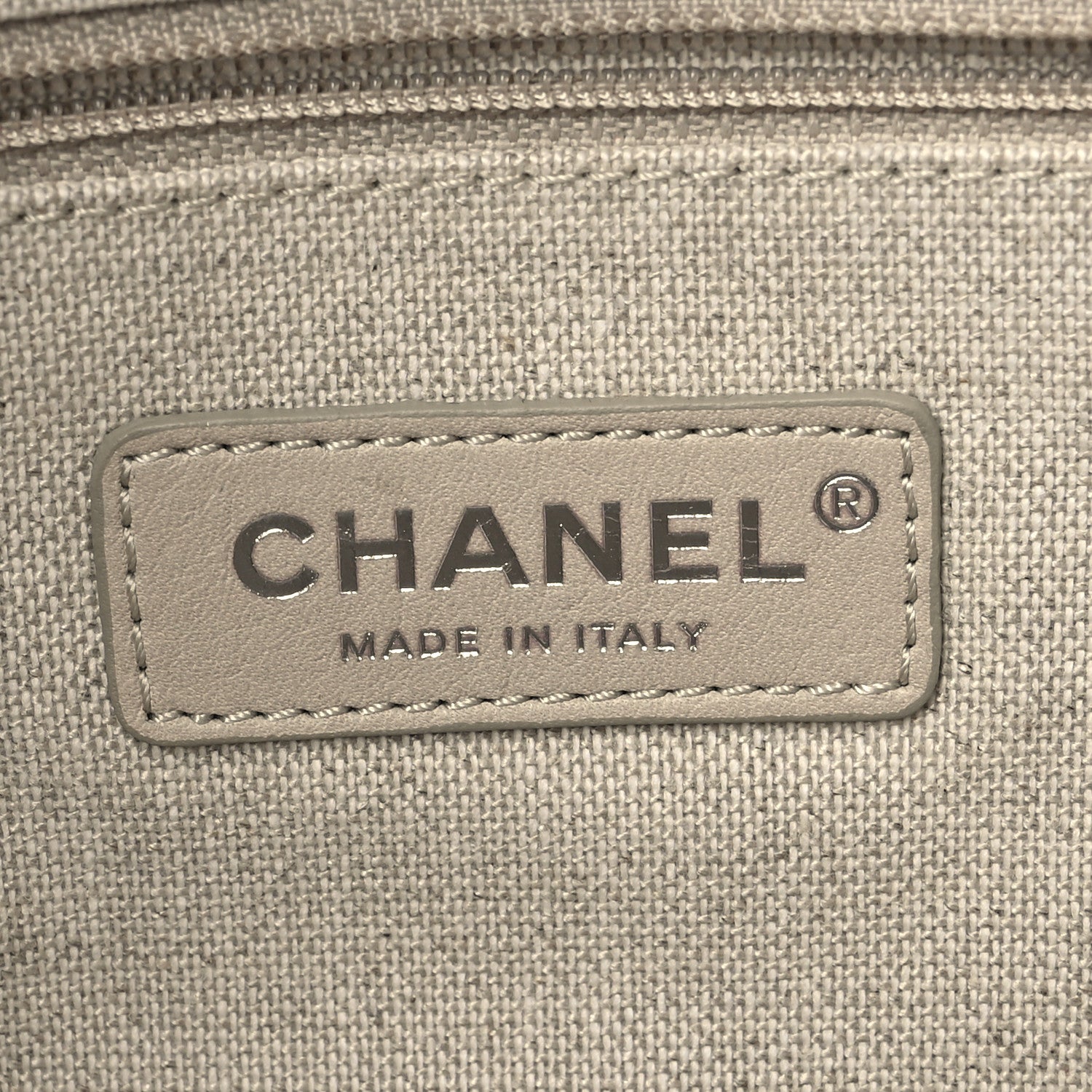 Chanel Mixed Fibers Small Deauville Tote Grey 6 of 11
