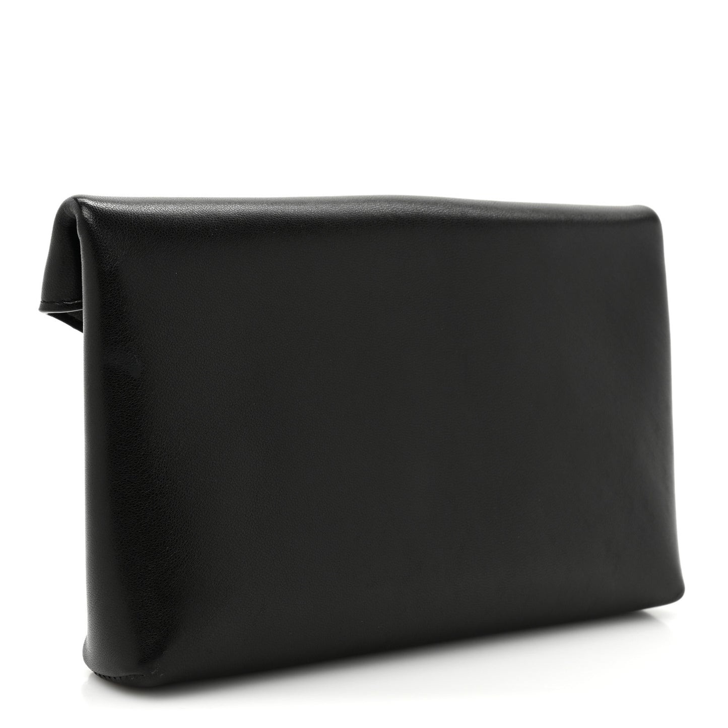 Lambskin Small Cassandre Envelope Pouch Black