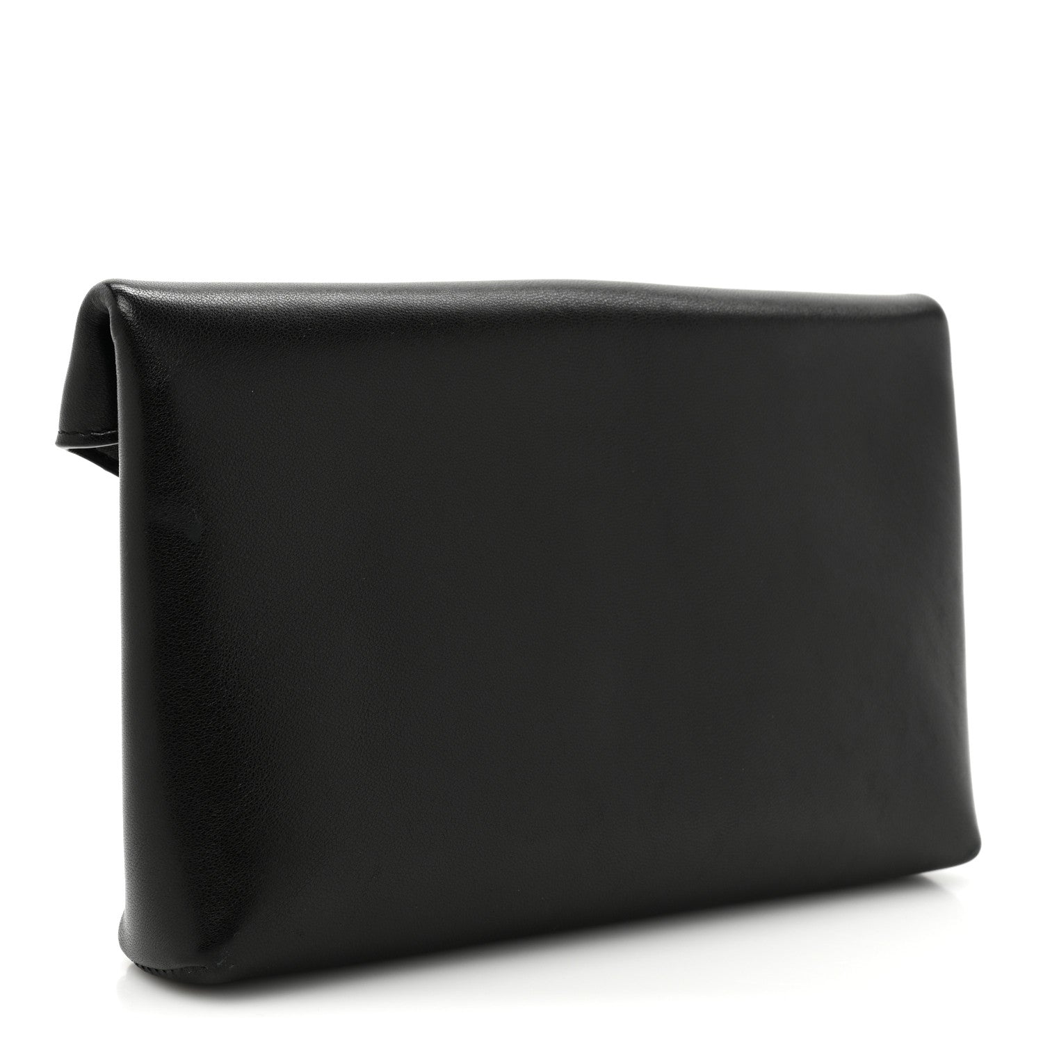 Saint Laurent Lambskin Small Cassandre Envelope Pouch Black 3 of 9