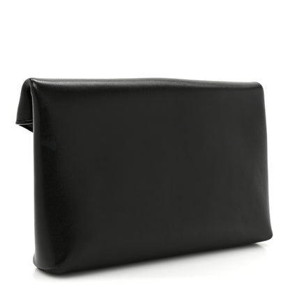 Saint Laurent Lambskin Small Cassandre Envelope Pouch Black 3 of 9