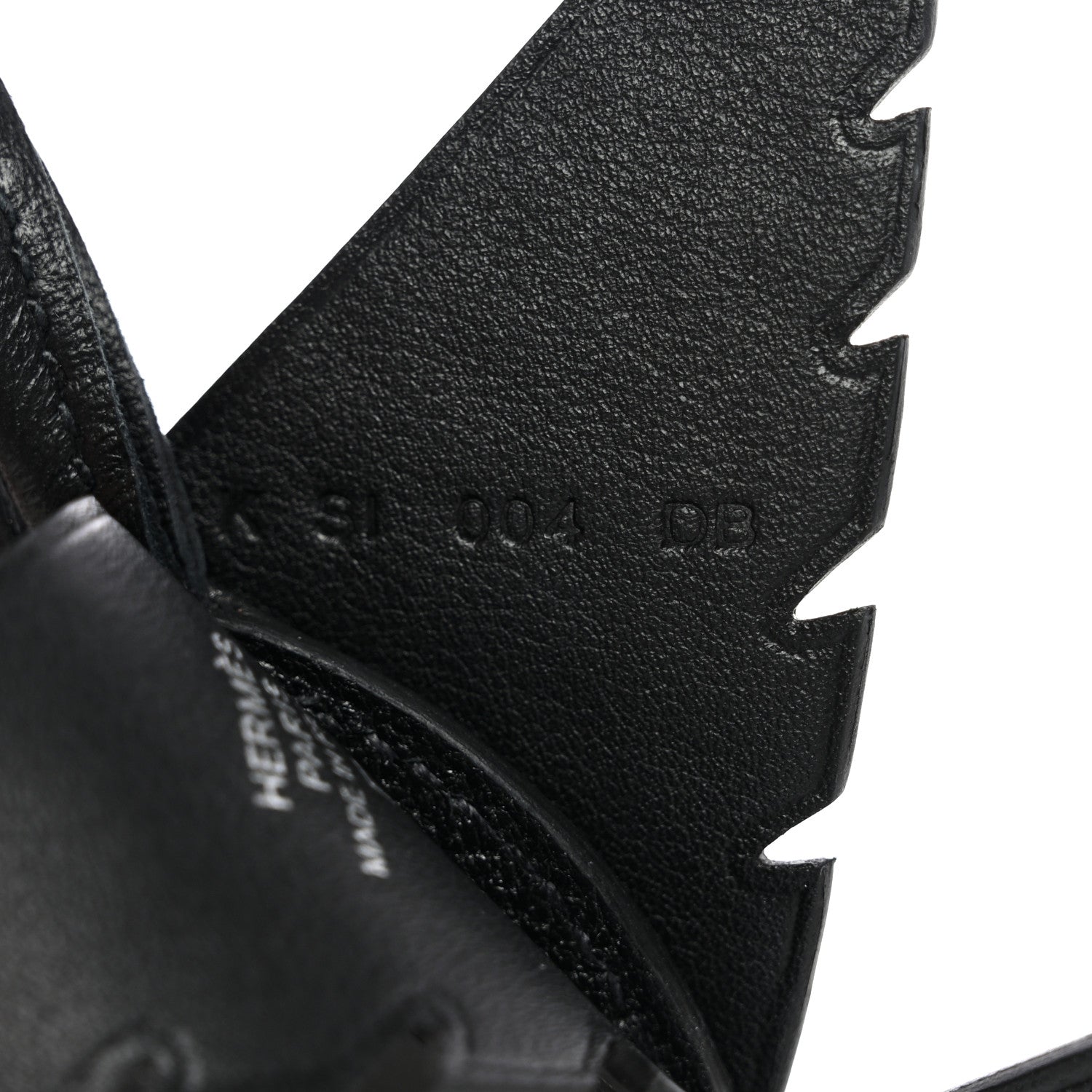 Hermes Epsom Chevre Mysore Swift Alligator Lizard Birdy Bag Charm Black 4 of 5