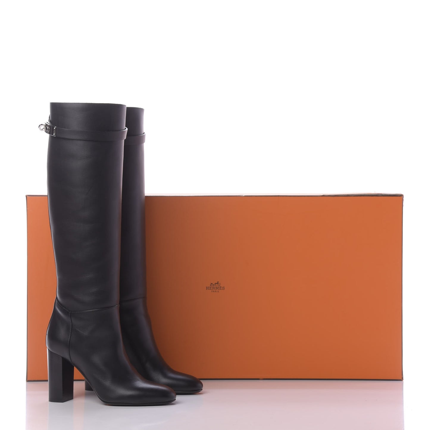 Heritage Calfskin Story Boots 37 Black