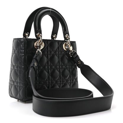 Christian Dior Lambskin Cannage Small My ABCDior Lady Dior Black 3 of 10