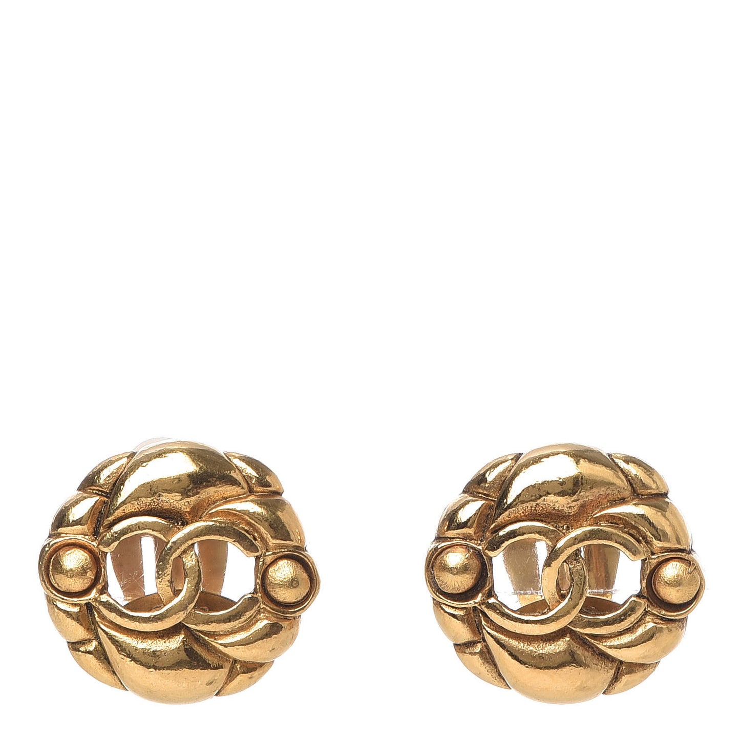 CC Clip On Earrings Gold
