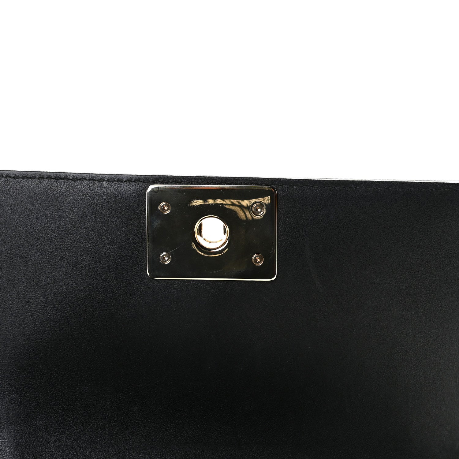 Chanel Calfskin Quilted Small Boy Top Handle Flap Black 7 of 10
