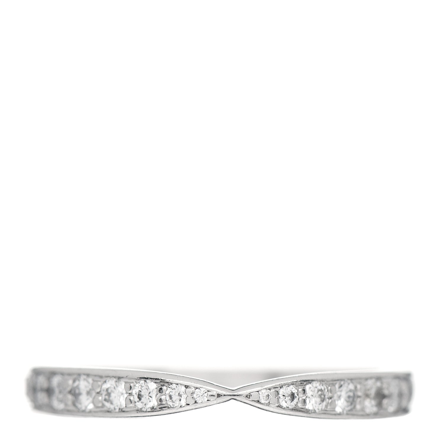 Tiffany Platinum Diamond Harmony Bead-set Band Ring 50 5.5 1 of 5